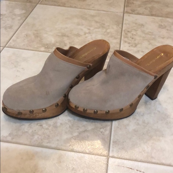 Candie's Shoes - Candie’s suede platform wooden heel